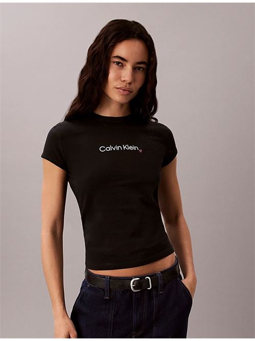 ss slim fit heart logo tee CALVIN KLEIN JEANS | LV047H835GUB1